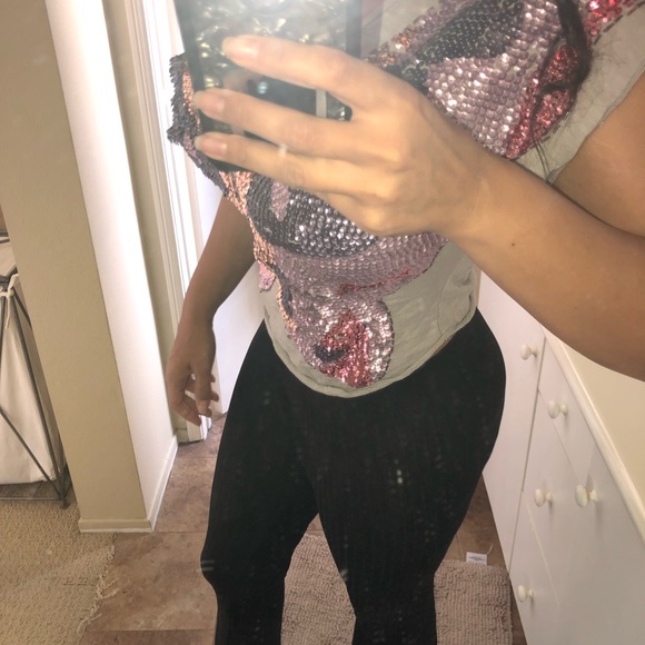 Hand Sequined Butterfly Top - Picture 5 of 5